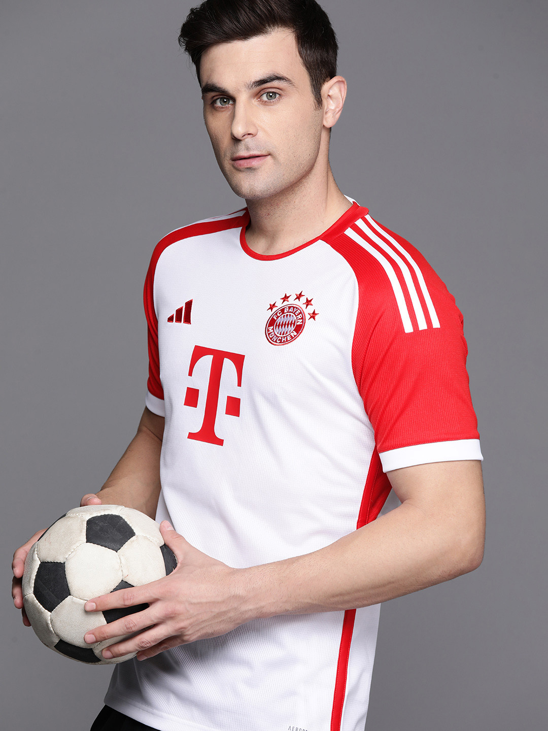 ADIDAS Men FCB H Bayern Munich Printed T-shirt