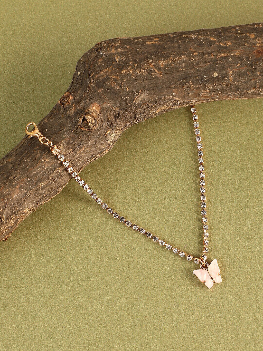 SOHI Gold-Plated Butterfly Chain