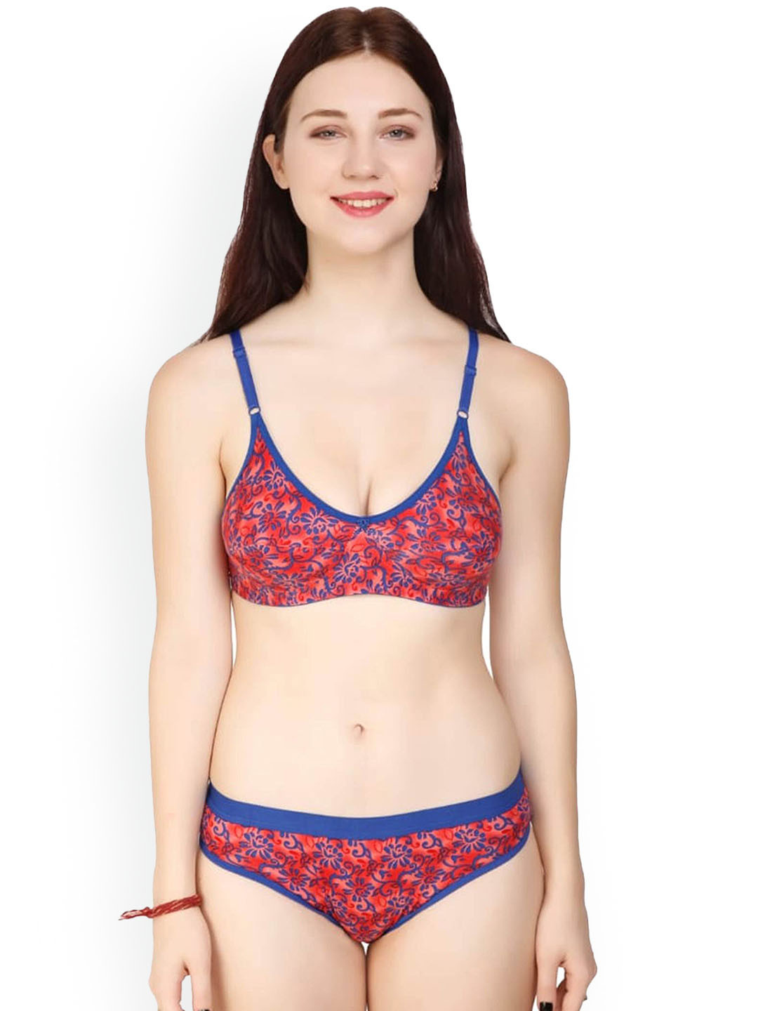 AROUSY Printed Cotton Lingerie Set BY_PF Set_Pink_30