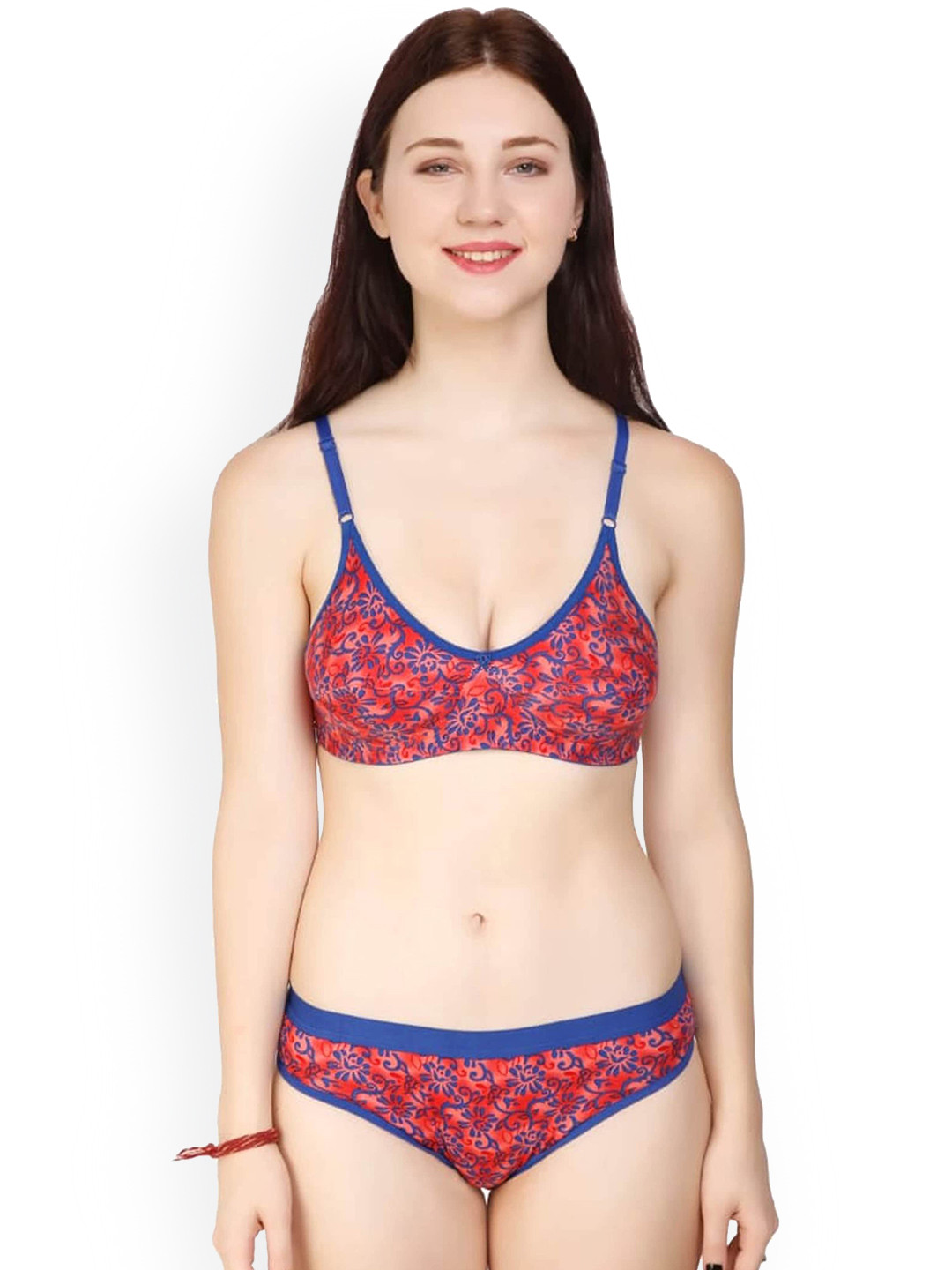 AROUSY Printed Cotton Lingerie Set BY_PF Set_Pink_38