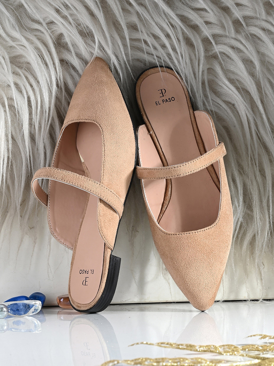 El Paso Pointed Toe Slip On Mules