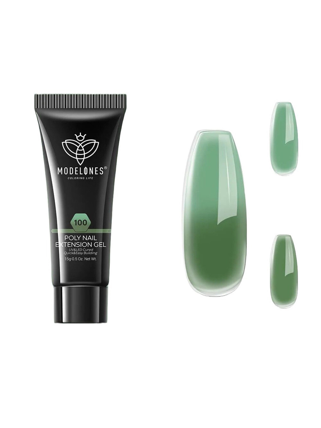 Modelones Long Lasting UV & LED Cured Poly Nail Extension Gel 15g - Kaleidoscope 100