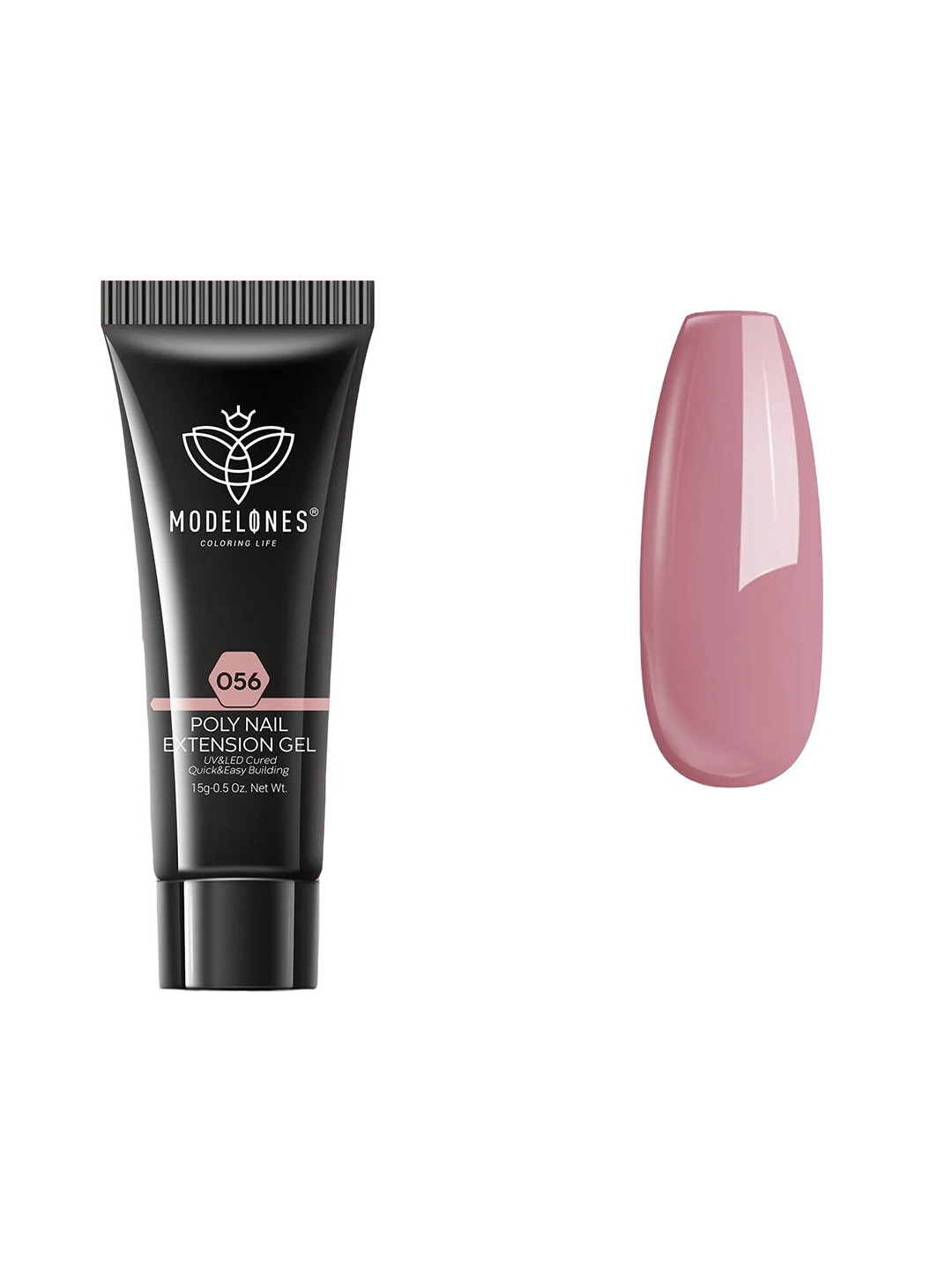 Modelones Long Lasting UV & LED Cured Poly Nail Extension Gel 15g - Vintage Rose 056