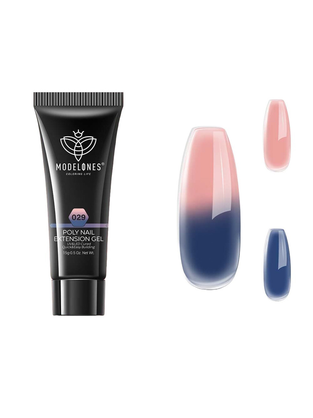 Modelones Long Lasting UV & LED Cured Poly Nail Extension Gel 15g - Powderblue 029