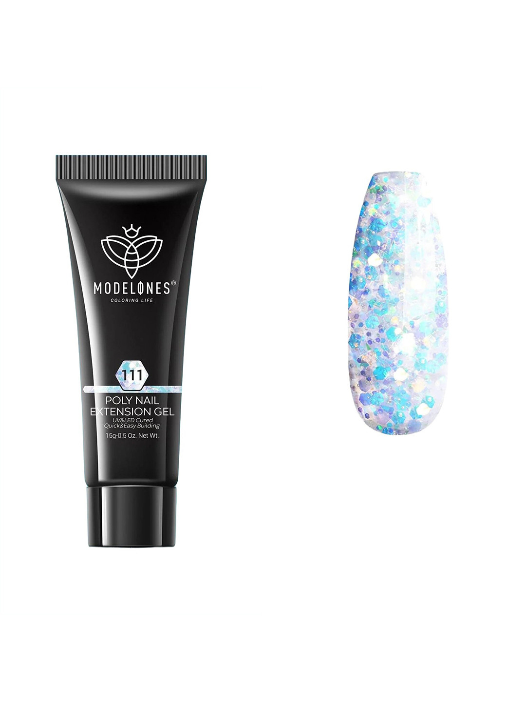 Modelones Long Lasting UV & LED Cured Poly Nail Extension Gel 15g - Sulu Sea 111