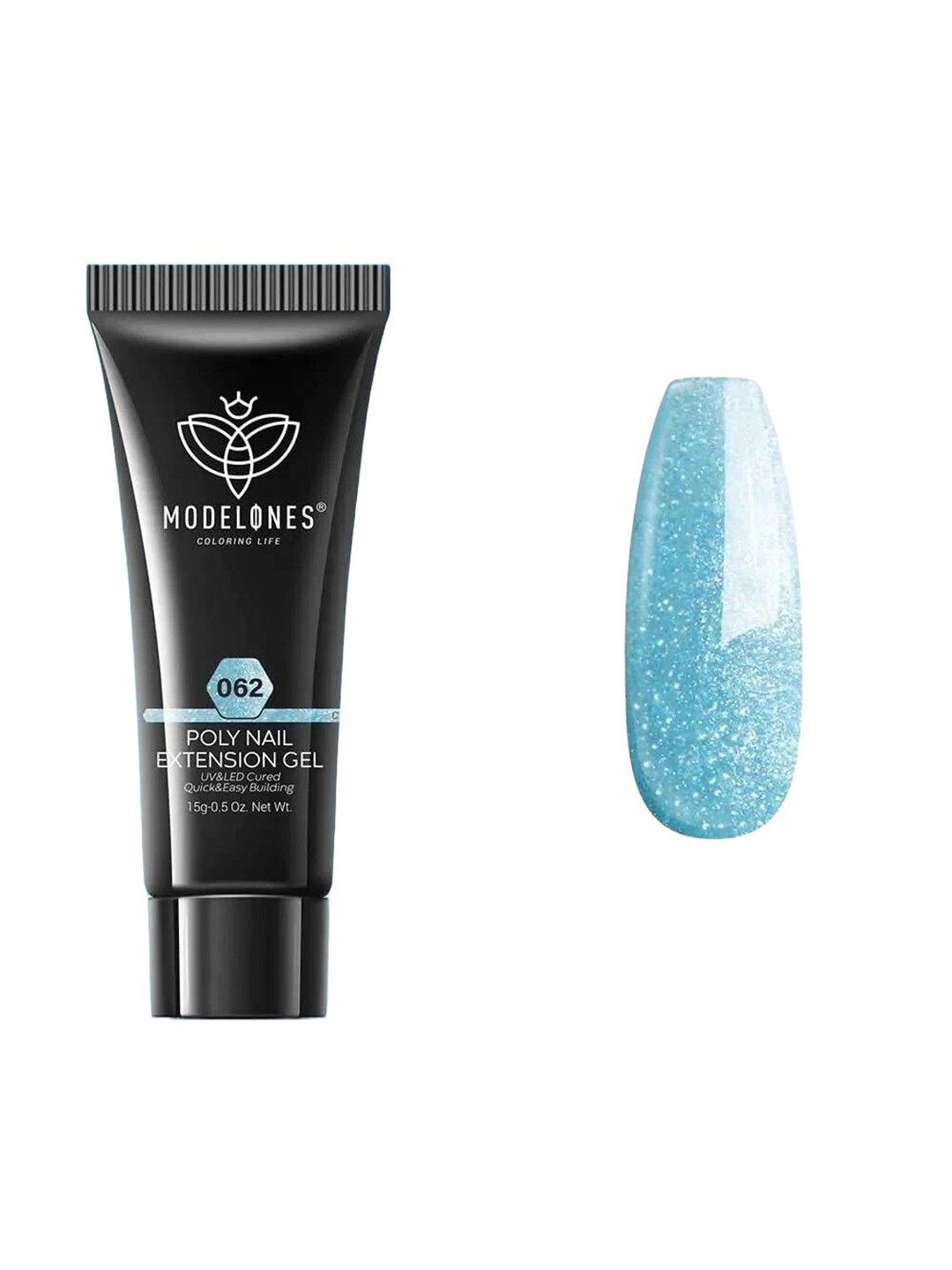 Modelones Long Lasting UV & LED Cured Poly Nail Extension Gel 15g - Sky Blue 062