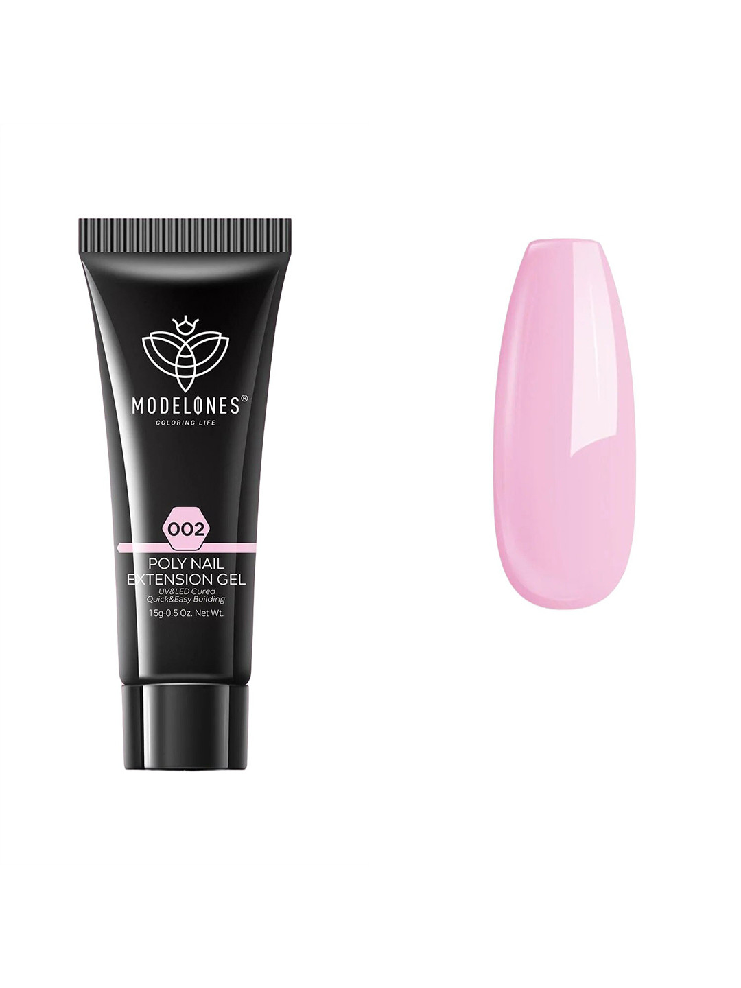 Modelones Long Lasting UV & LED Cured Poly Nail Extension Gel 15g - Blink Pink 002