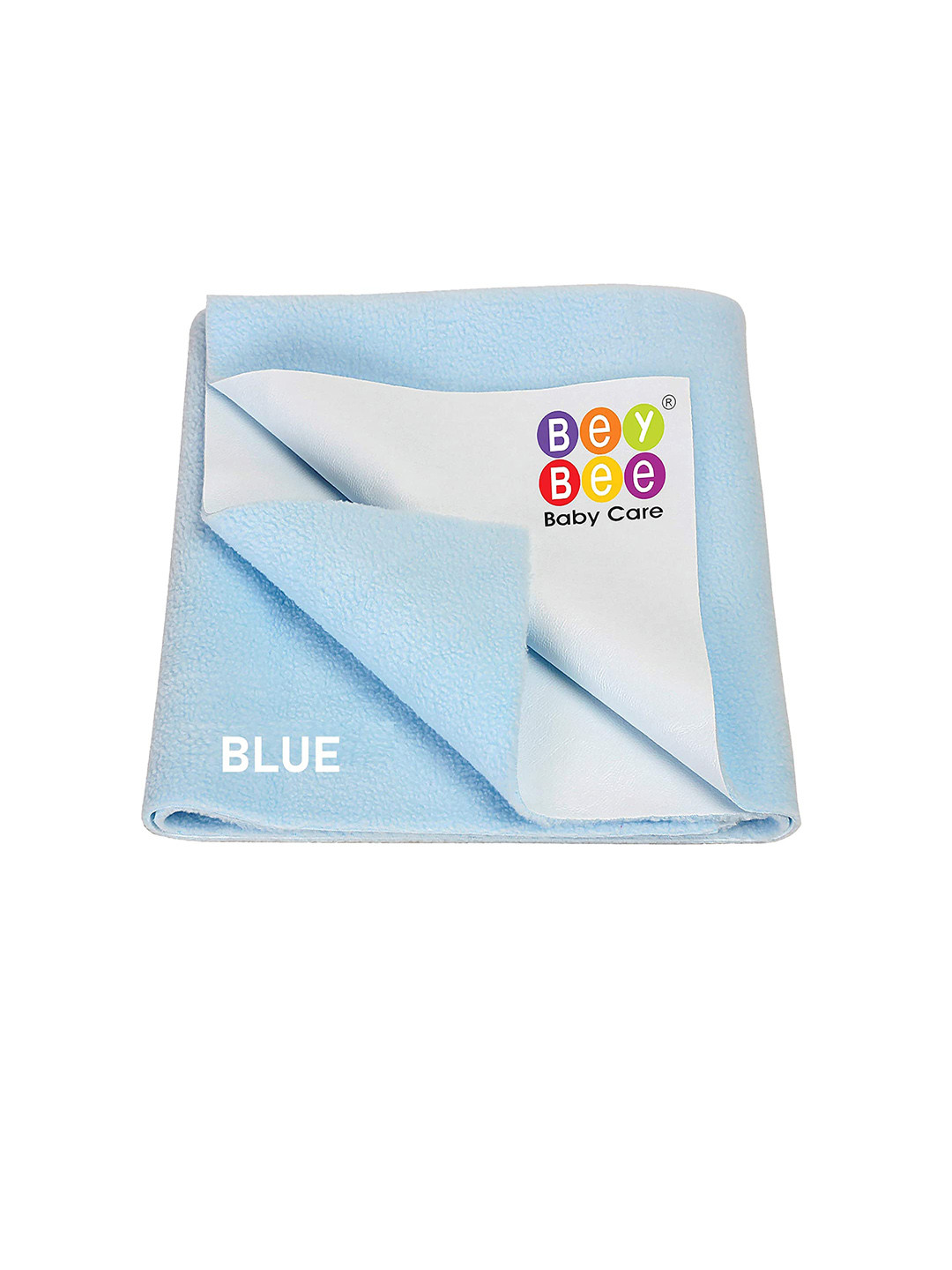 BeyBee Kids Blue Cotton Dry Sheet Mattress Protector