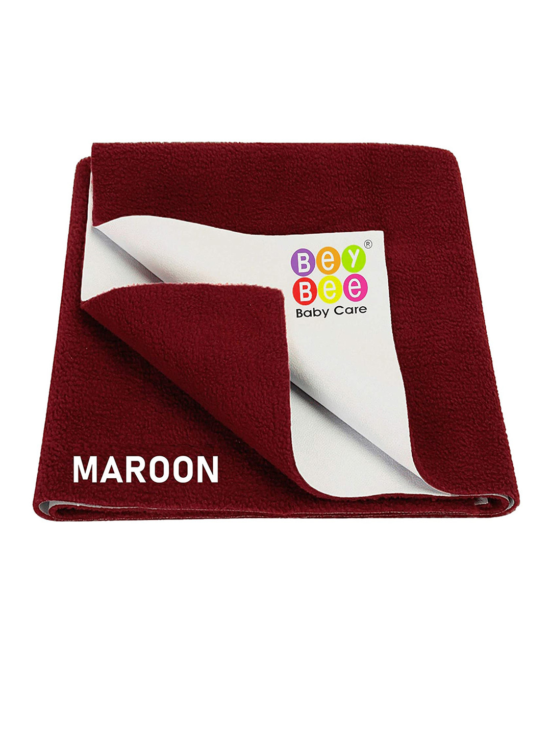 BeyBee Kids Maroon Cotton Mattress Protector