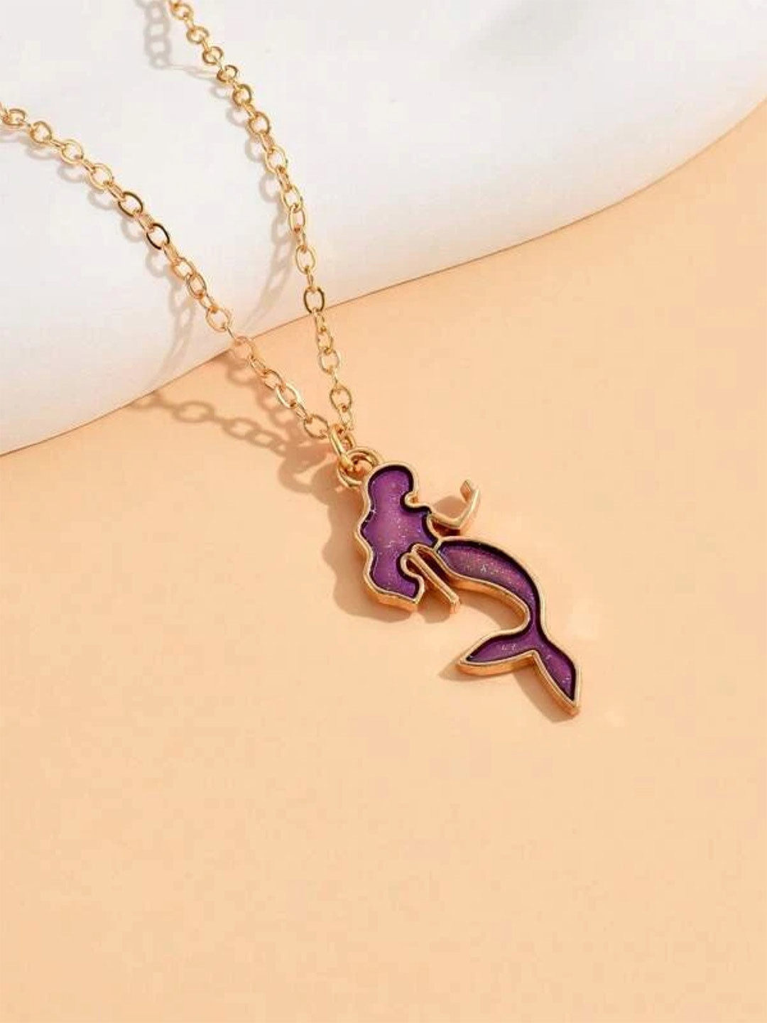 EL REGALO Girls Gold-Toned & Purple Chain