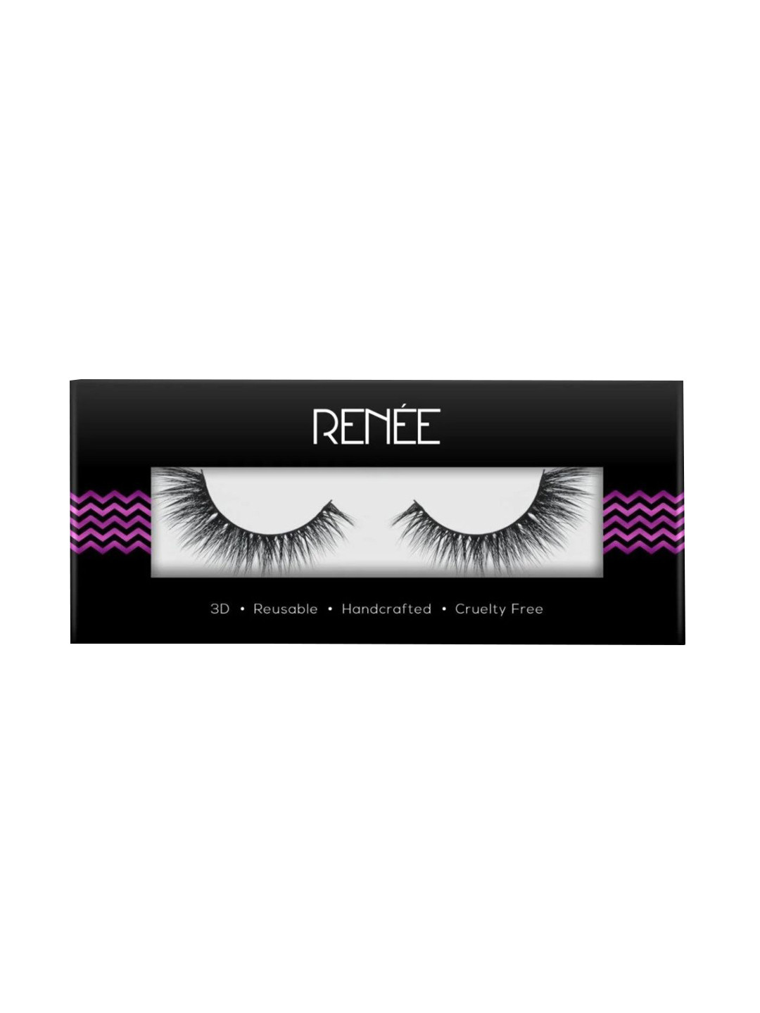 Renee Athena-The-Masterstroke Reusable & Handcrafted False Eyelashes - Black