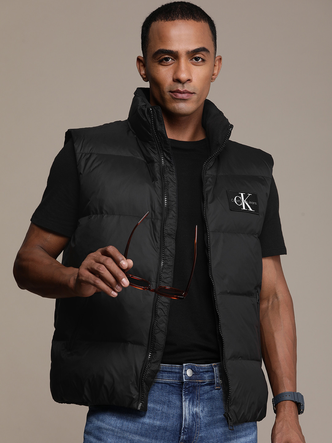 Mens Jackets Calvin Klein Jeans Jacket Black Calvin Klein Jeans