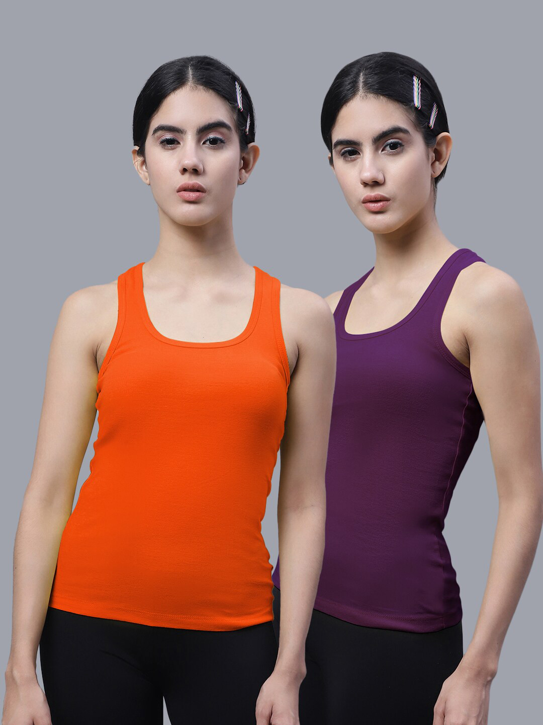 FBAR Pack Of 2 Cotton Racerback Tank Tops