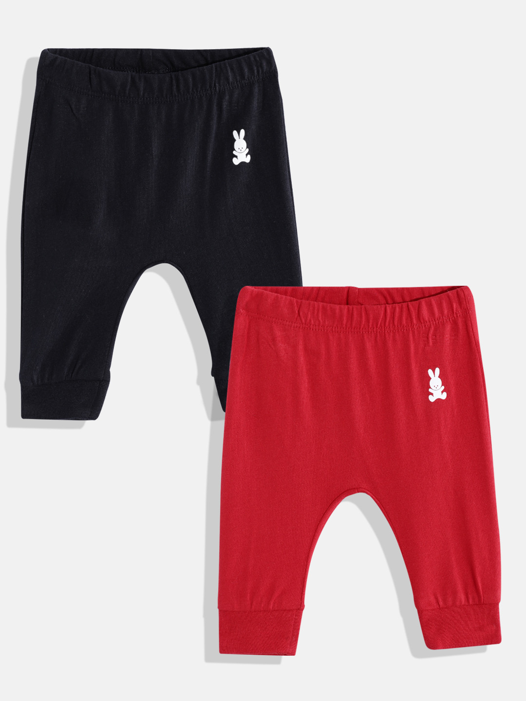 United Colors of Benetton Infant Boys Pack of 2 Pure Cotton Ribbed Joggers