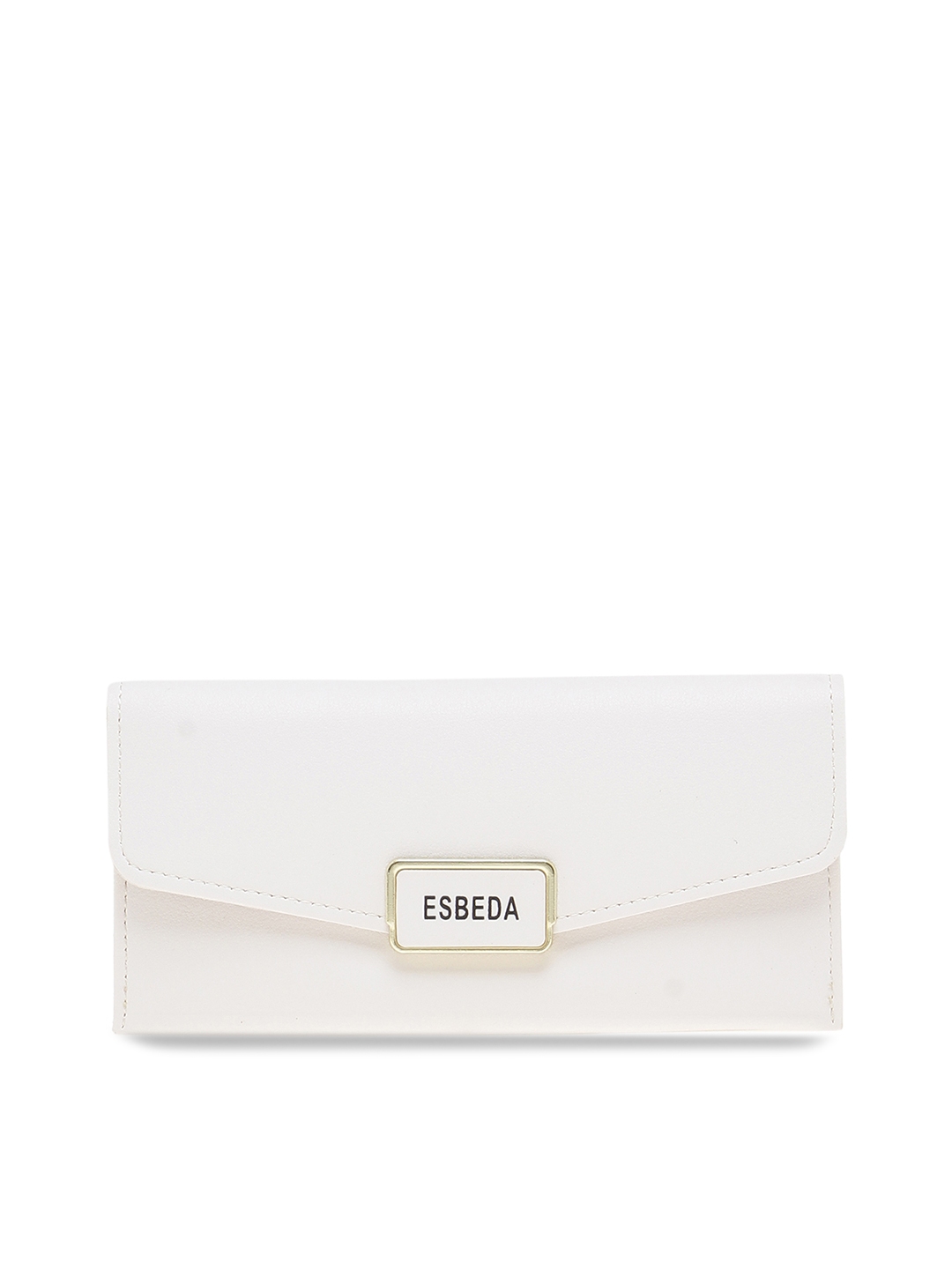 ESBEDA Black Color White Checks Pattern Wallet for Women: Buy