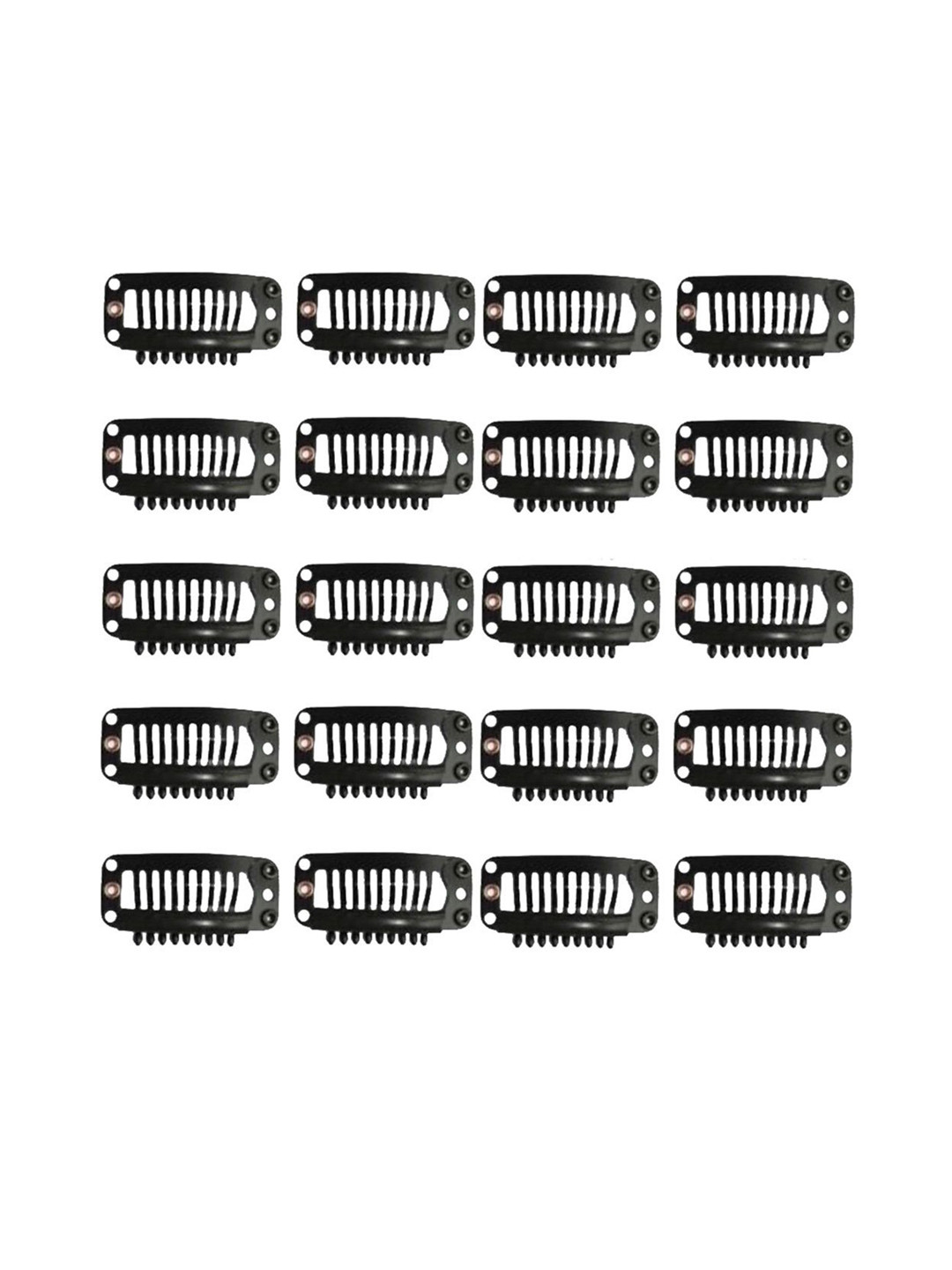 CHANDERKASH Women Black Tic Tac Hair Clip