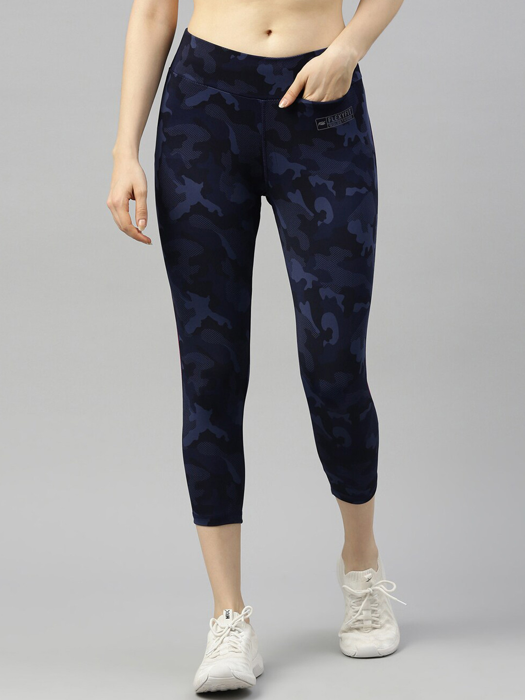 GOLDSTROMS Women Camouflage Printed Dry Fit Training or Gym Tights