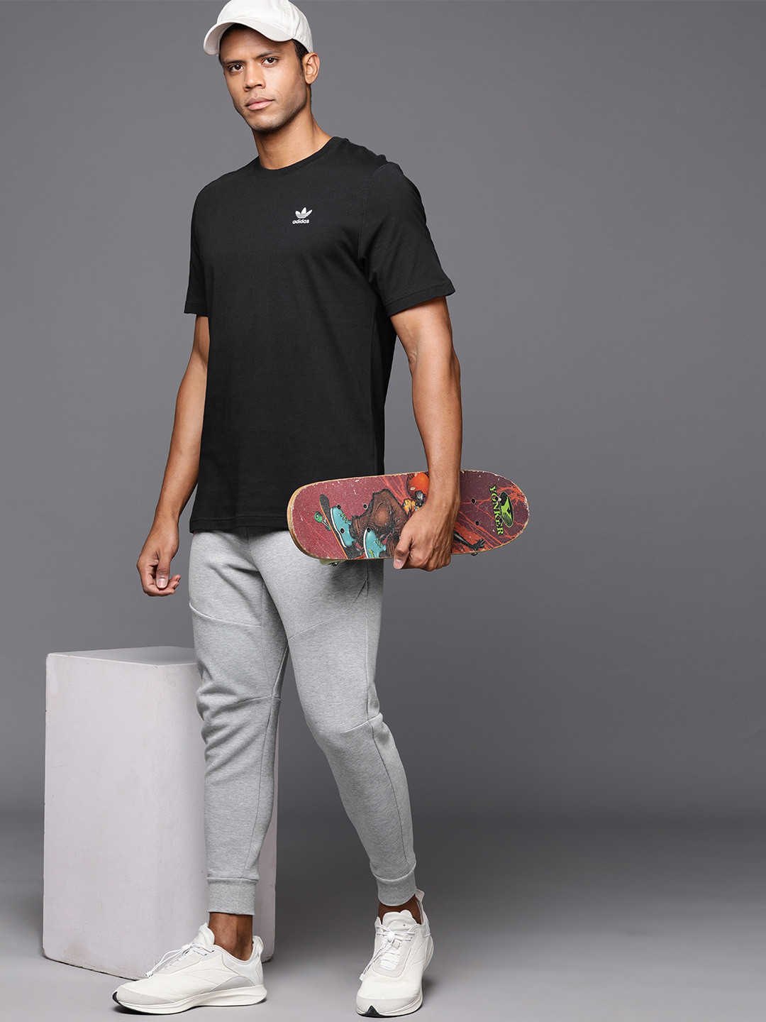 ADIDAS Originals Men Brand Logo Detail Pure Cotton T-shirt