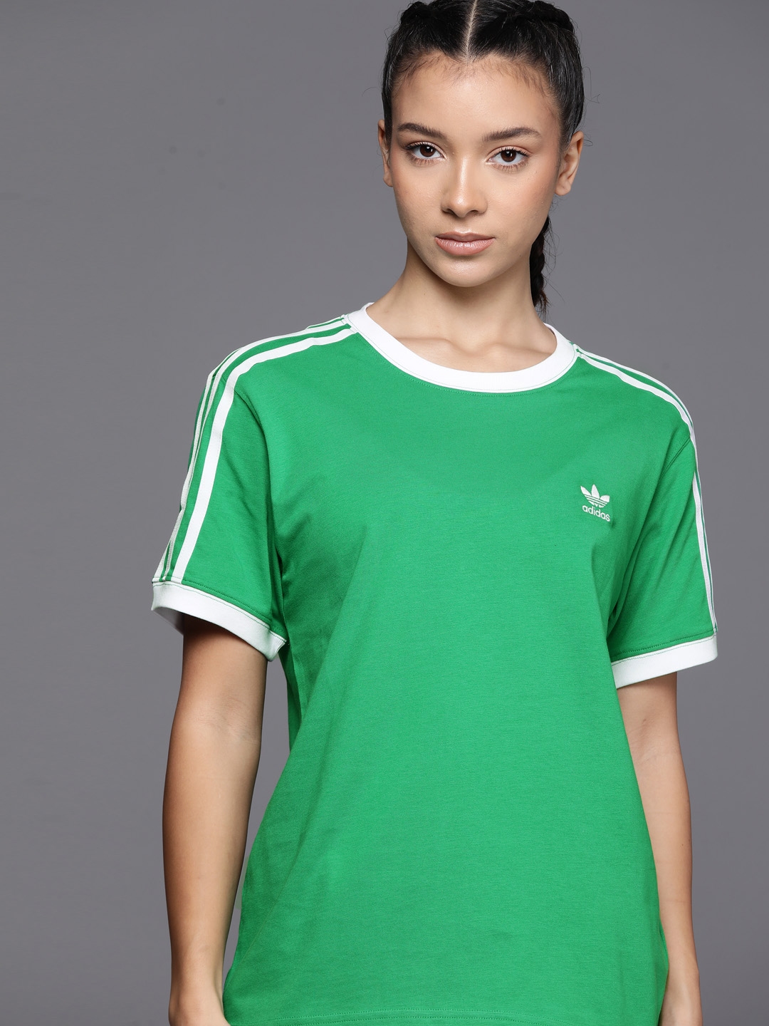 adidas originals t shirt women's green