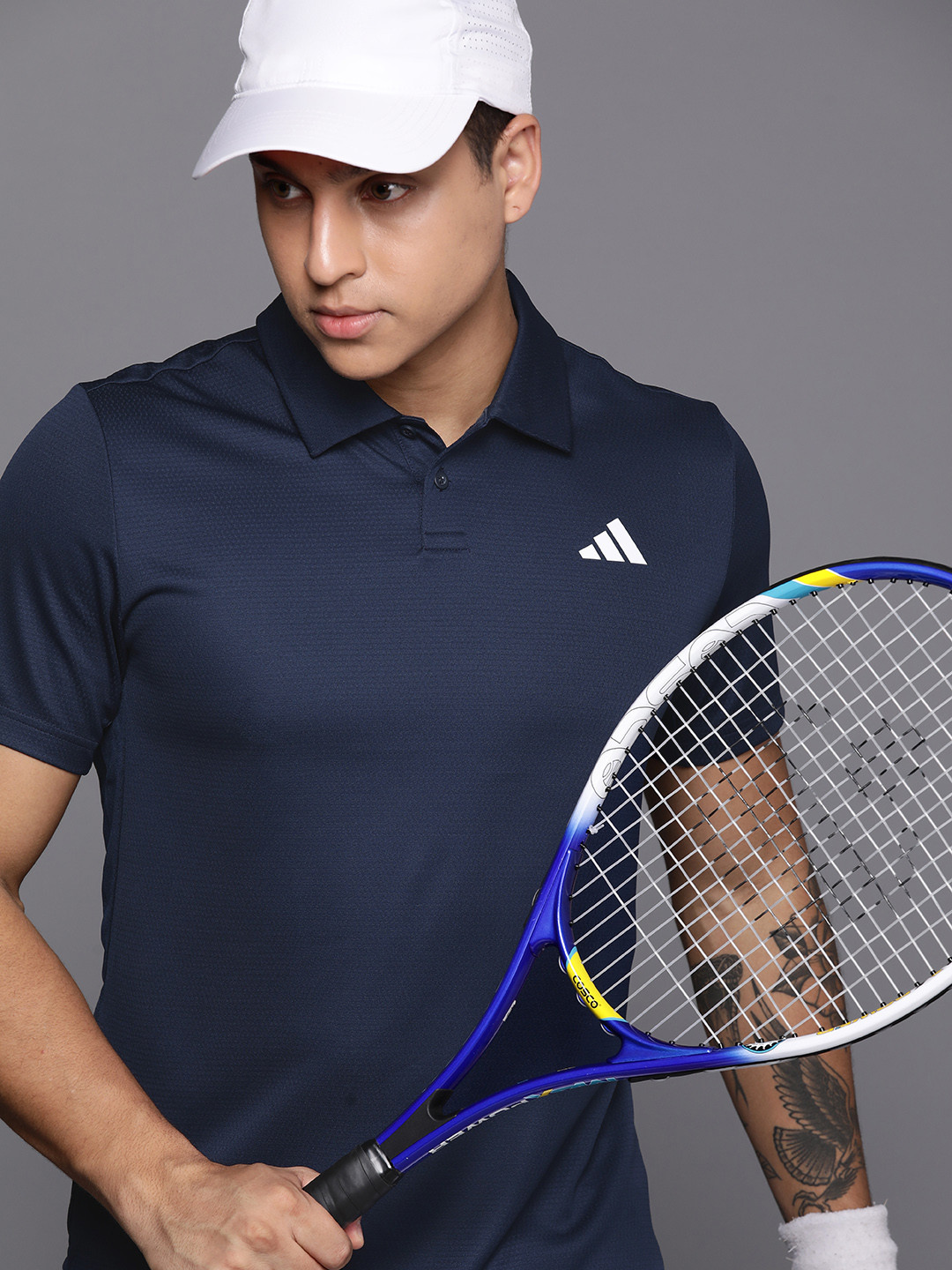 ADIDAS HEAT.RDY Tennis Polo Collar Slim Fit T-shirt