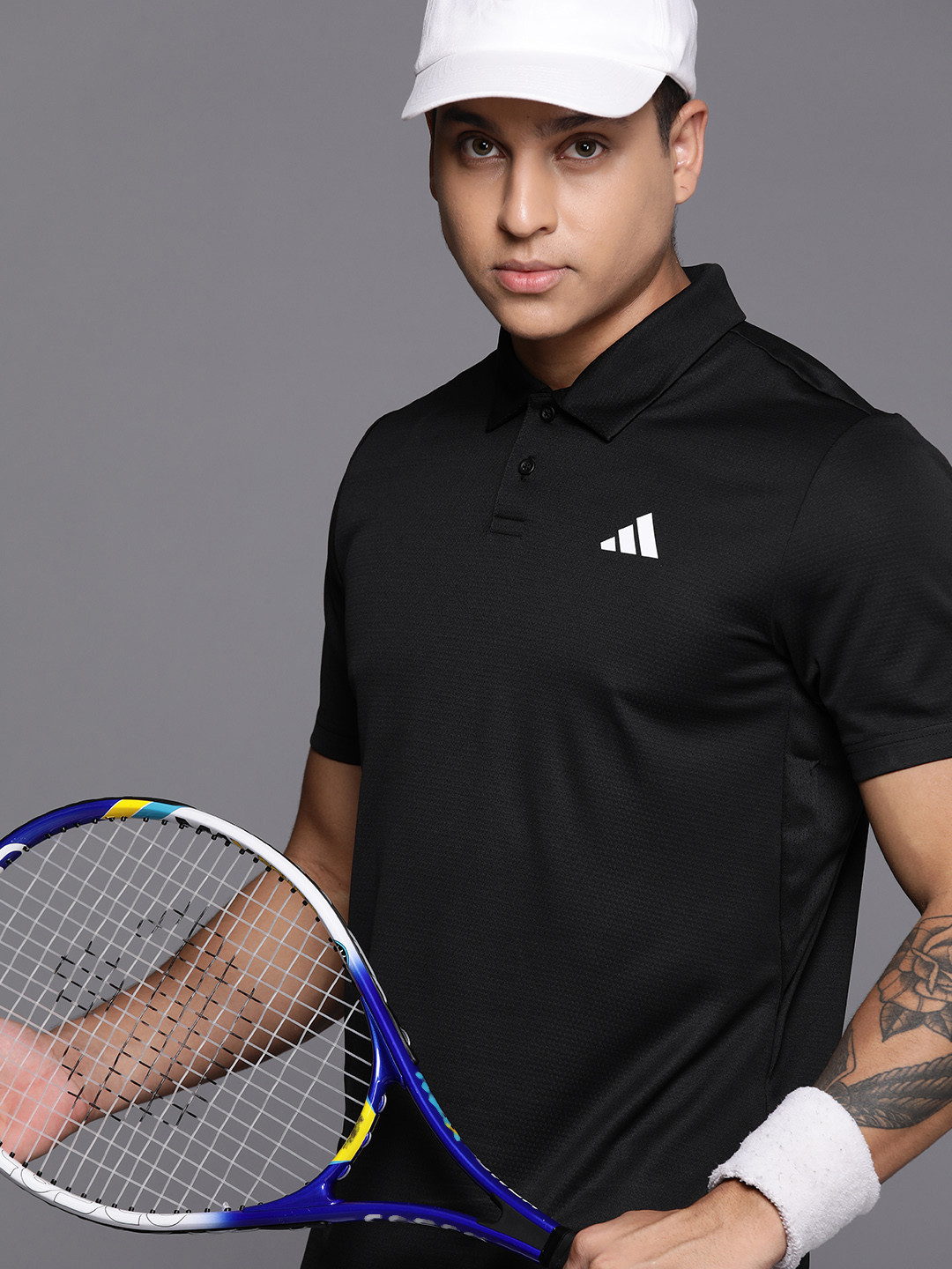 ADIDAS HEAT.RDY Tennis Polo Collar Slim Fit T-Shirt