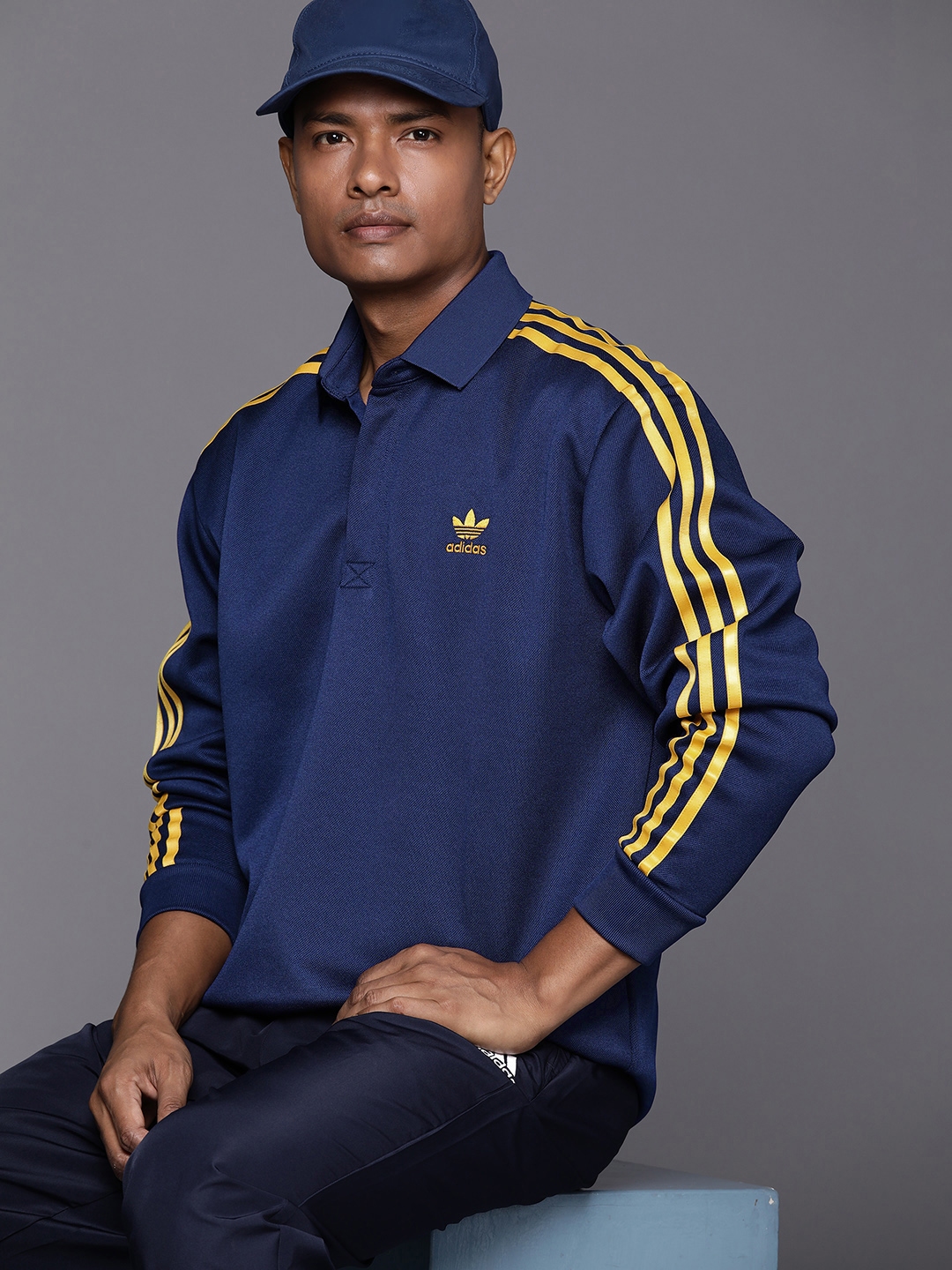 ADIDAS Originals Classics Long Sleeve Polo T shirt