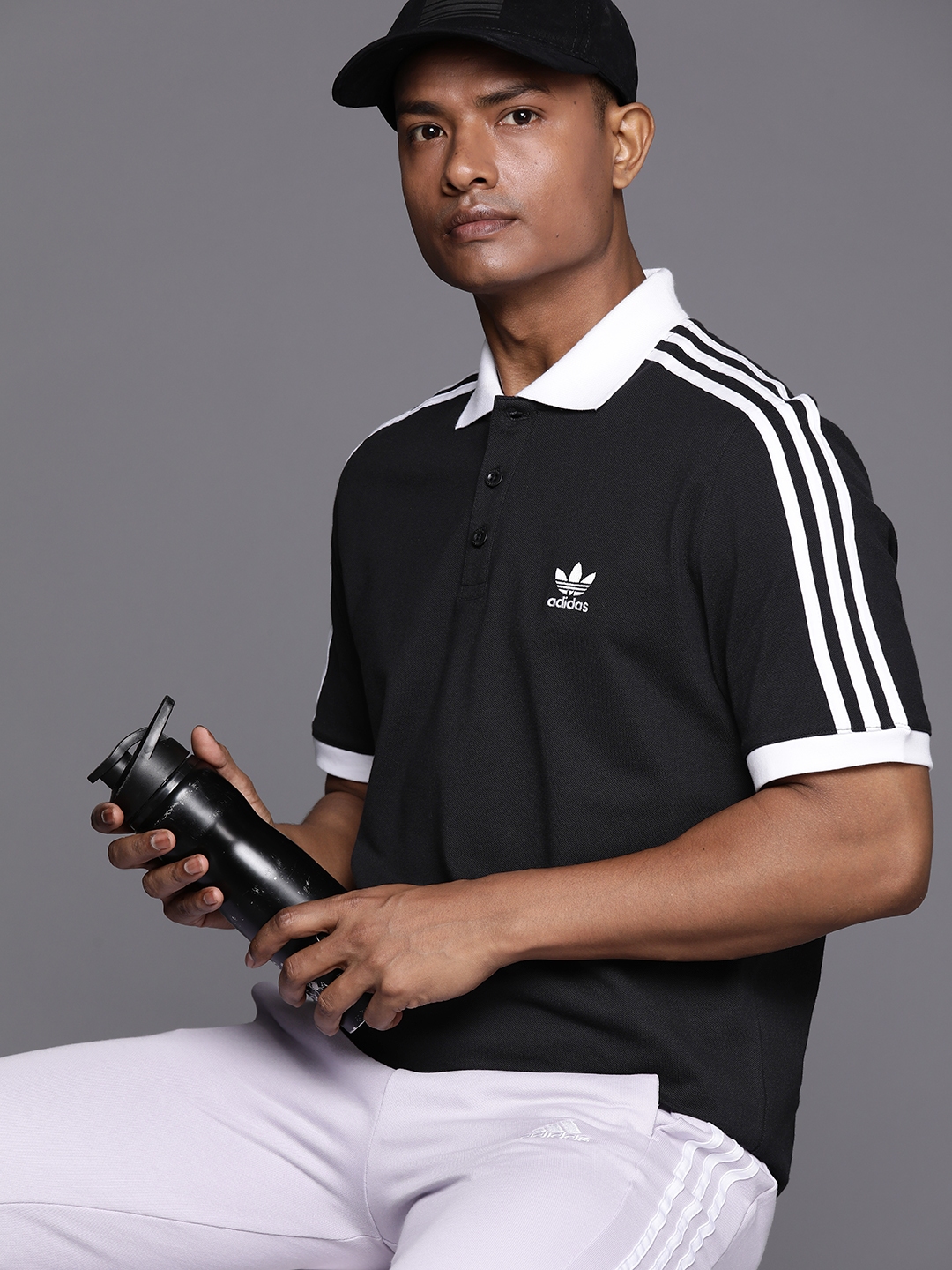 Adidas trefoil cheap polo shirt