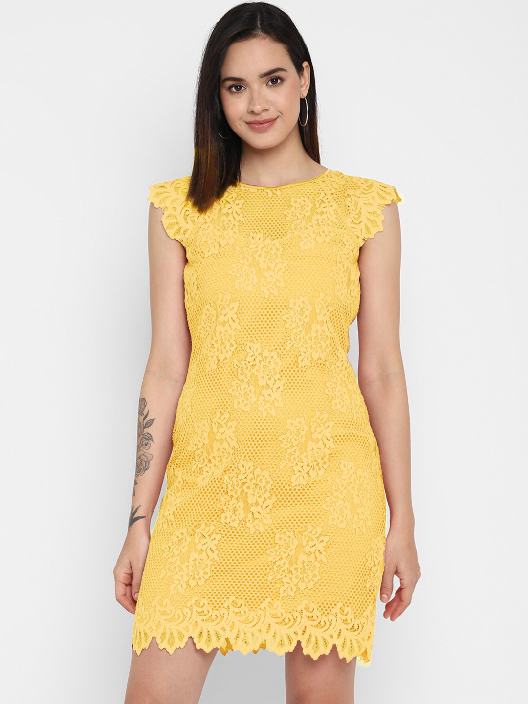 Taurus Self Design Mini Sheath Dress