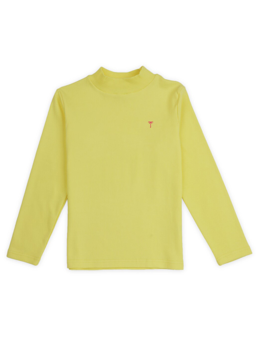 Palm Tree Girls High Neck Cotton Top