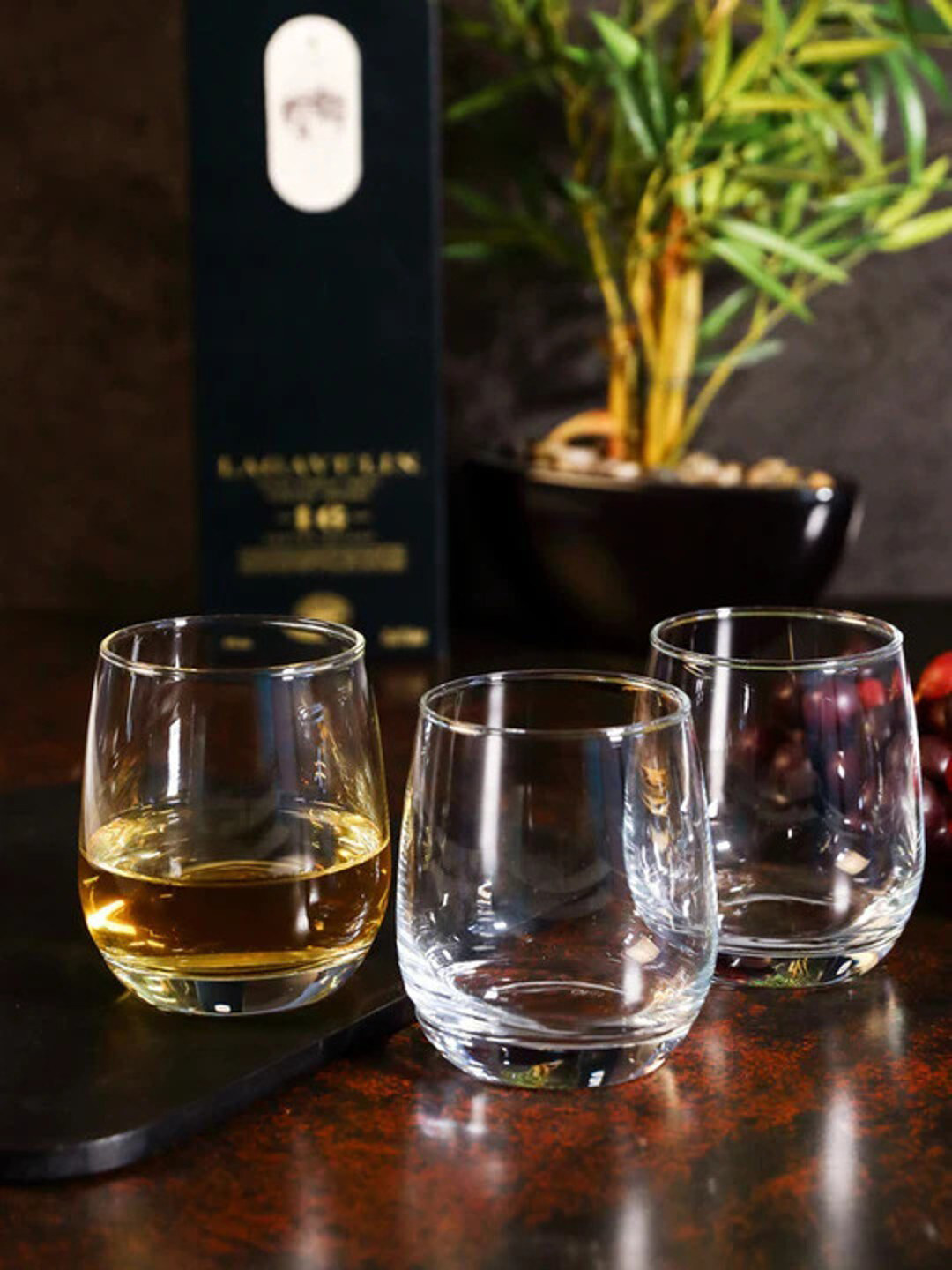 smart serve Transparent 6 Pieces Wine Glass 350ml Each