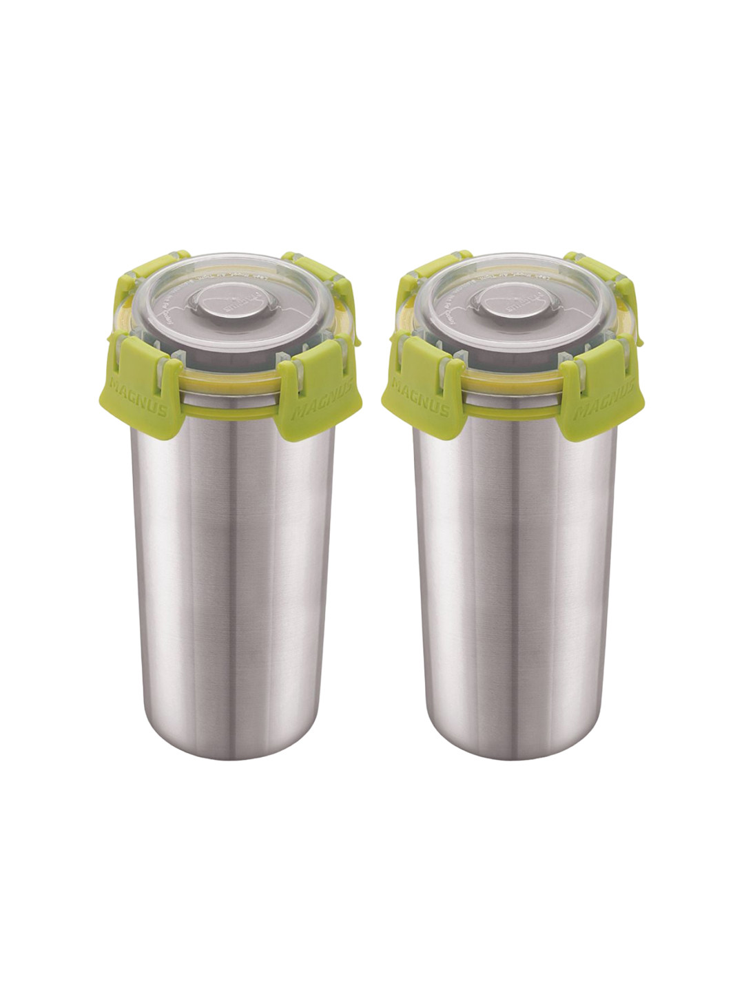 MAGNUS Green 2 Pieces Stainless Steel Tumbler With Lid 500 ml Each