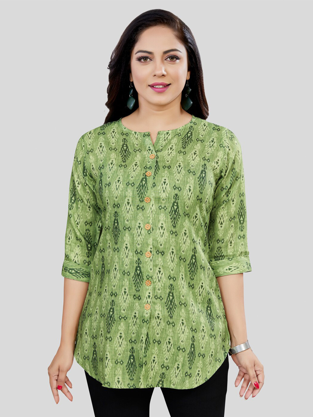 Saree Swarg Floral Printed A-Line Kurti