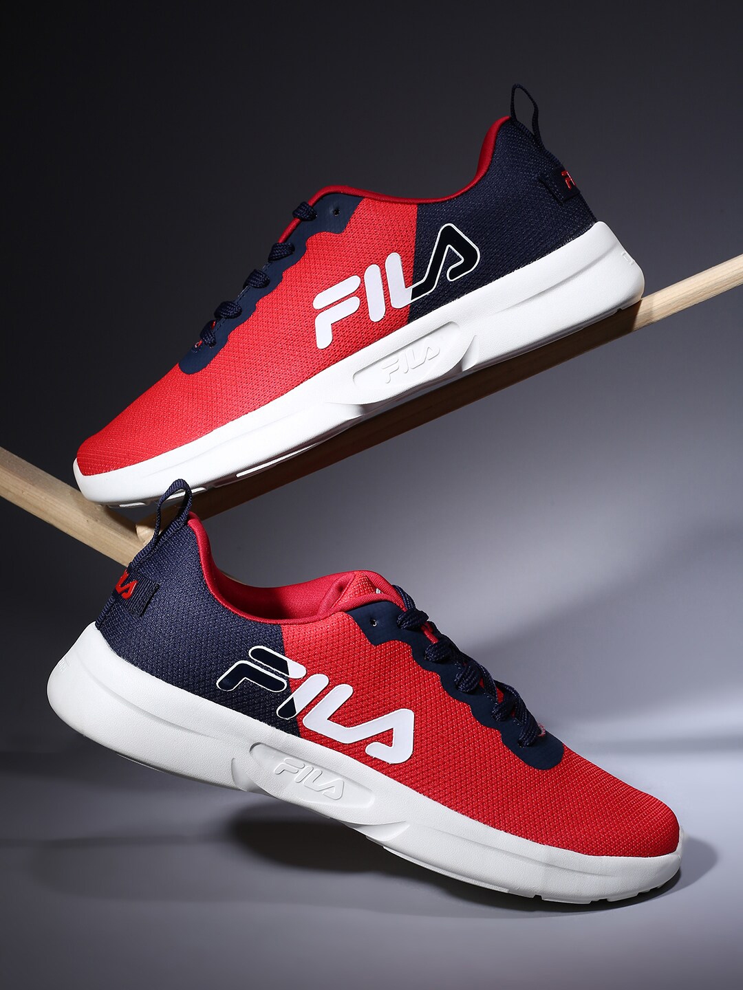 Fila red running shoes cheap