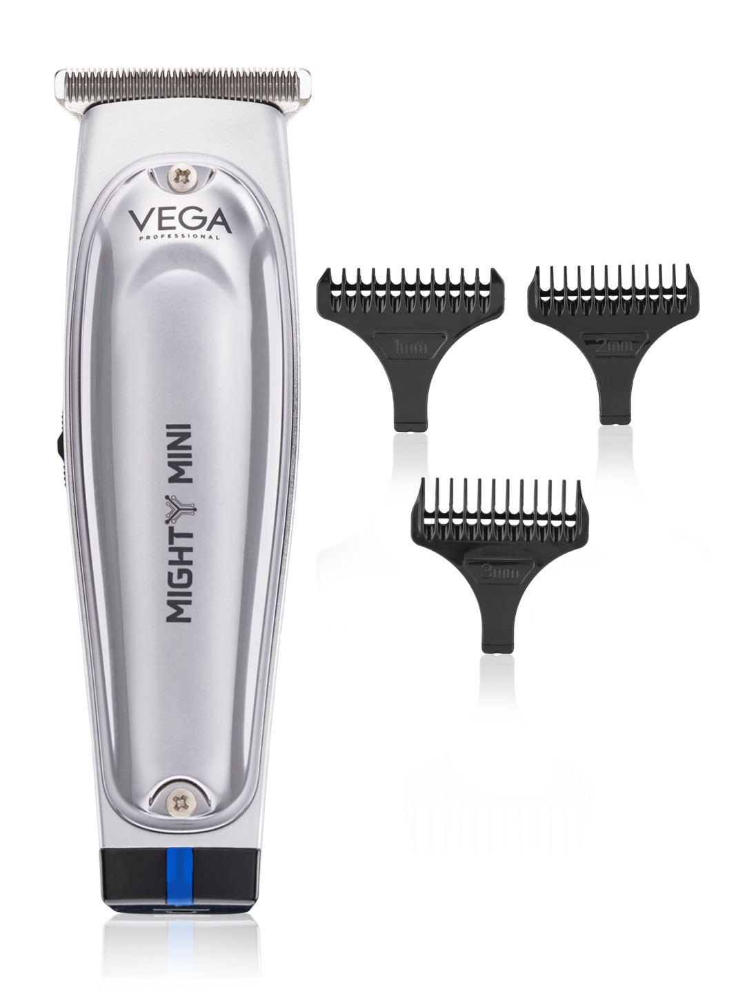 VEGA PROFESSIONAL VPVHT-07 Mighty Mini Hair Trimmer - Silver Toned