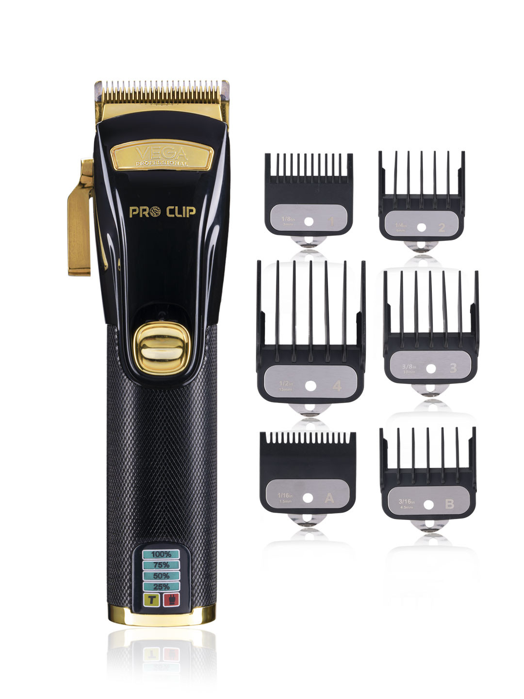 VEGA PROFESSIONAL VPPHC-06 Pro Clip Hair Clipper - Black