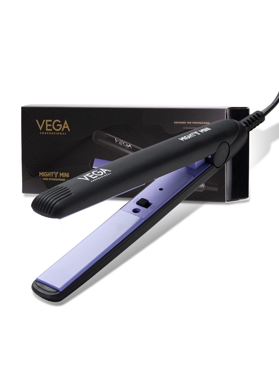 Compact hair clearance straightener