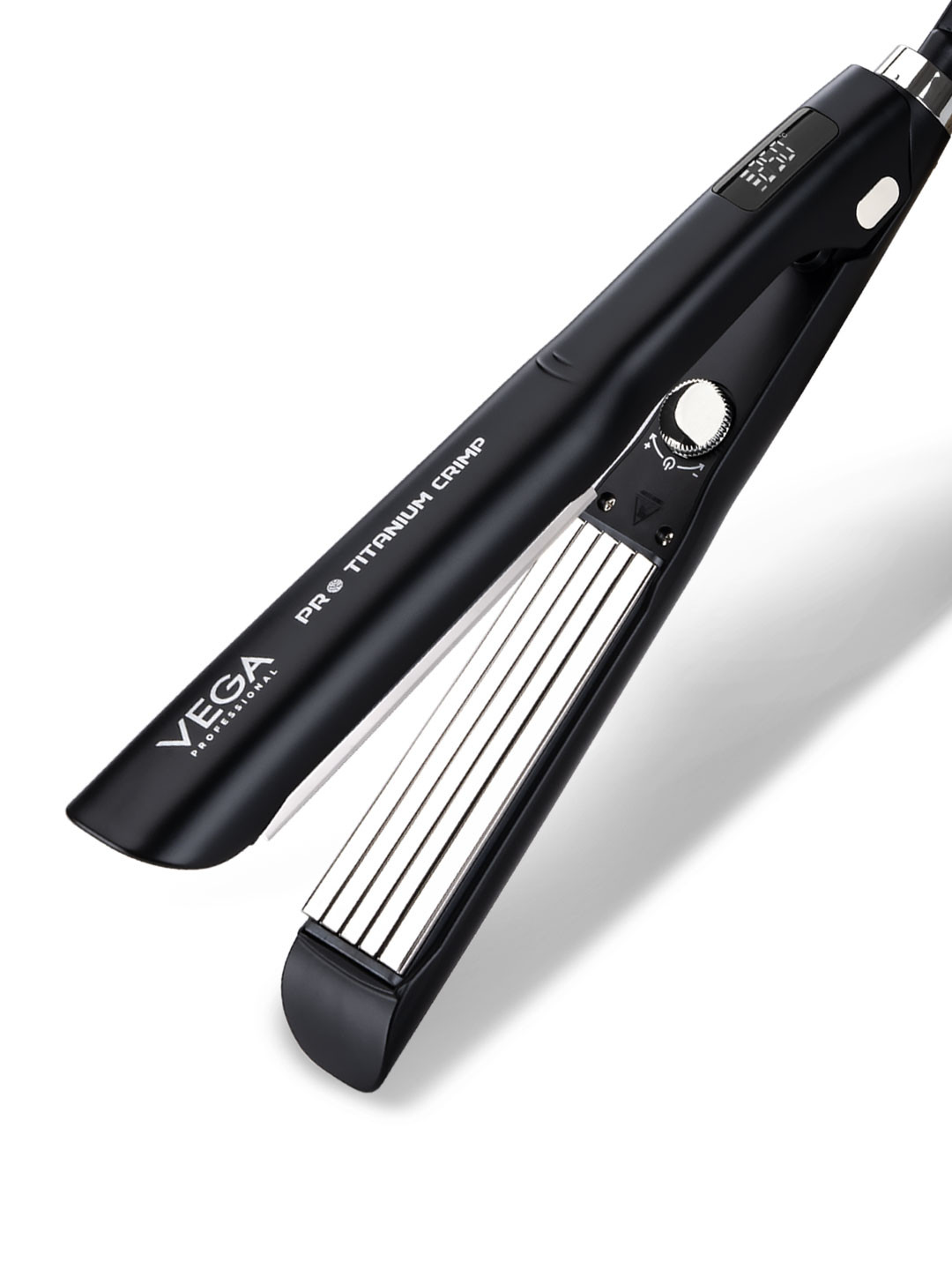 VEGA PROFESSIONAL VPPMS-02 Pro Titanium Crimp Hair Crimper - Black