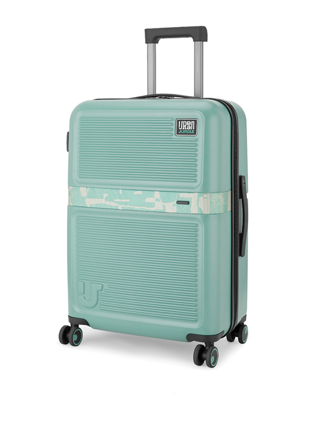 Urban Jungle By Safari Matcha Green Hardside Trolley Medium Polycarboante Suitcase