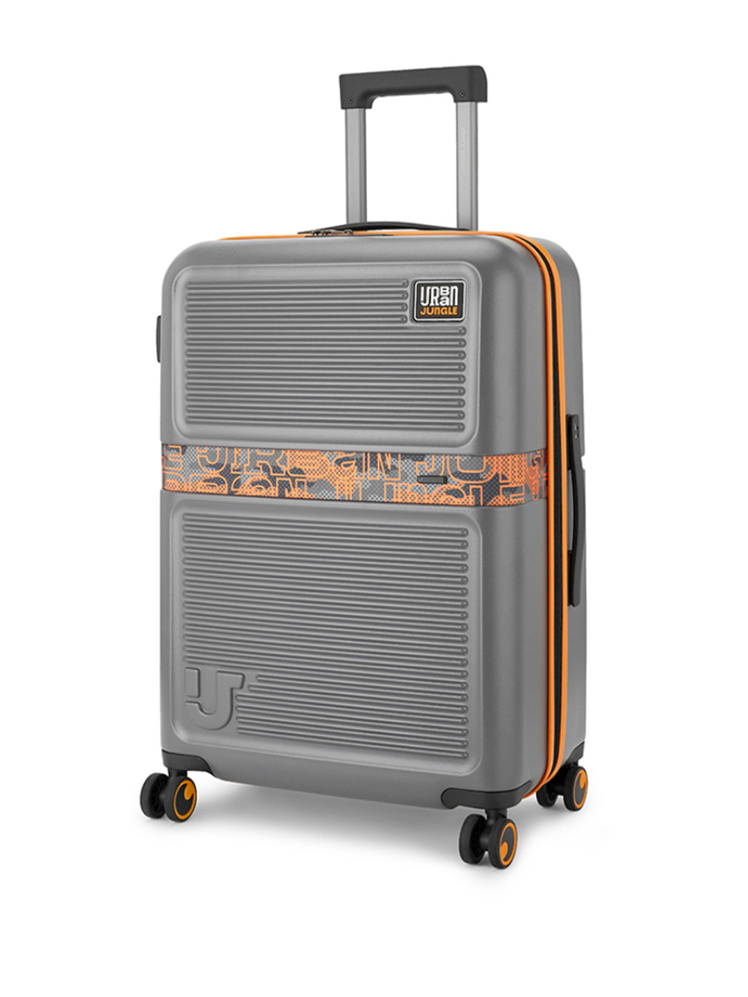 Urban Jungle By Safari Ash Grey Hardside Trolley Medium Polycarbonate Suitcase