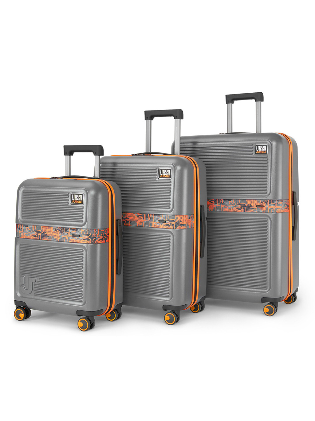 Urban Jungle By Safari Set of 3 Hardside Trolley Polycarboante Suitcase