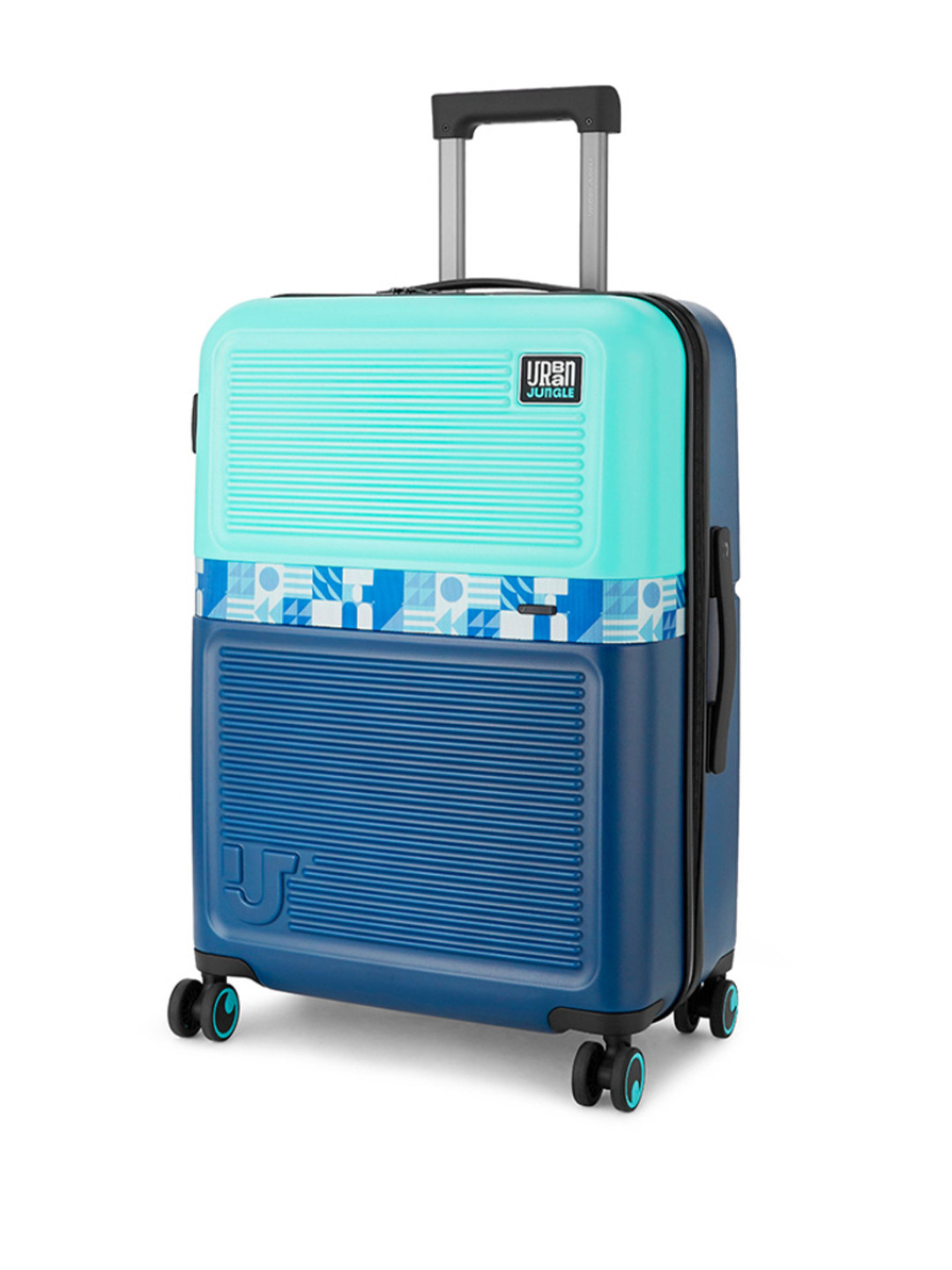 Urban Jungle by Safari Pool Blue Hardside Trolley Medium Polycarboante Suitcase