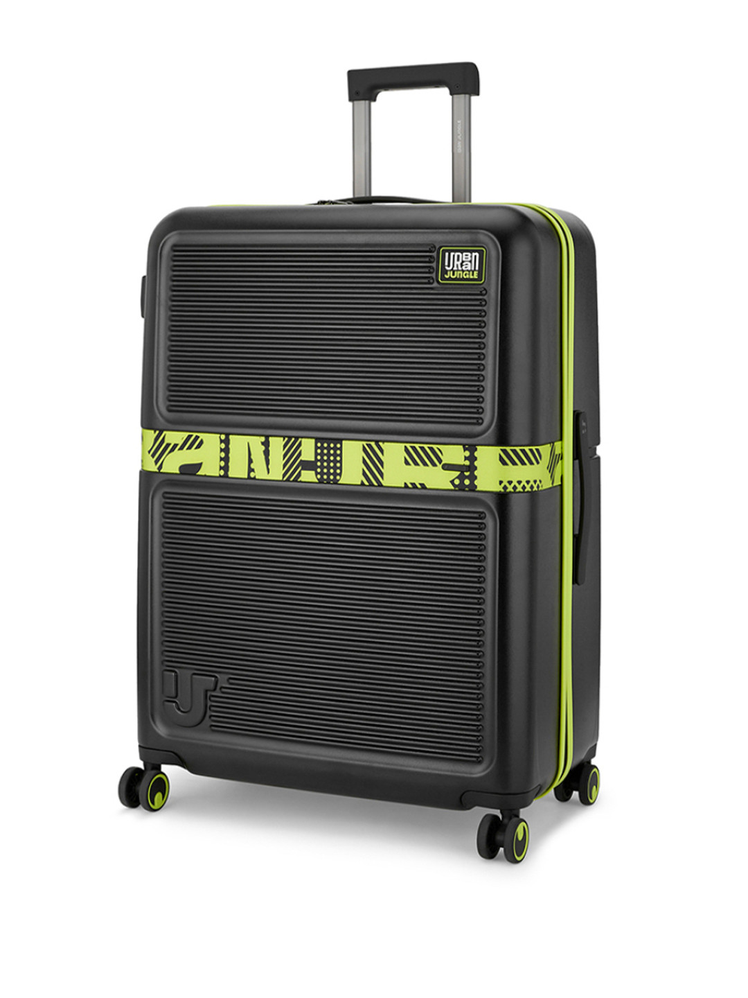 Urban Jungle By Safari Midnight Glow Hardside Polycarbonate Trolley Suitcase Large