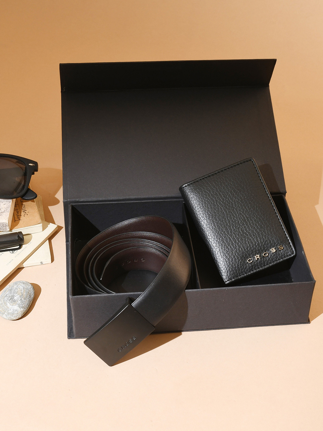 Cross Men Wallet & Belt Leather Accessory Gift Set