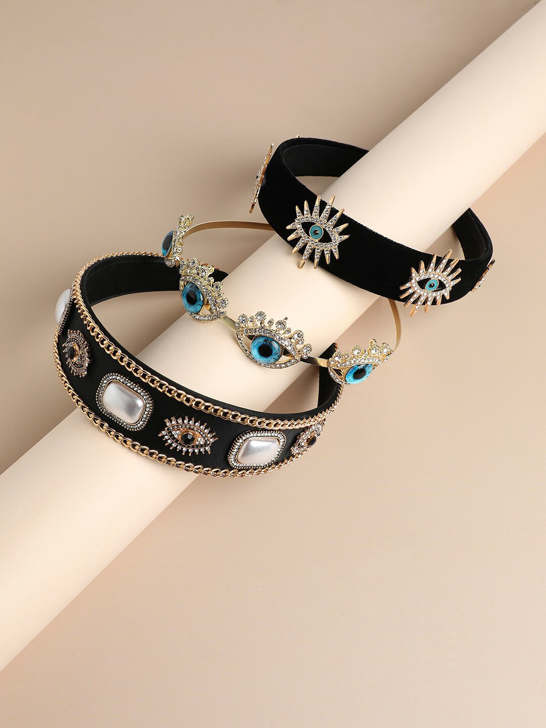 SOHI Set of 3 Embellished Hairband