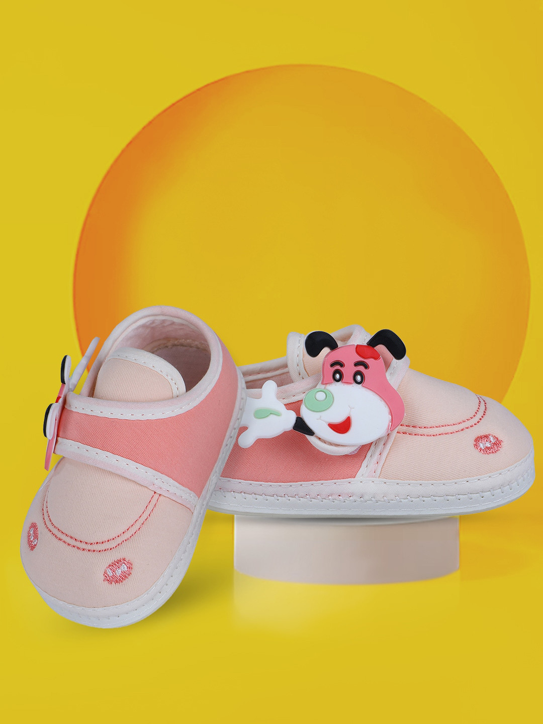 Baby Moo Infants Kids Doggy Patterned Pure Cotton Booties