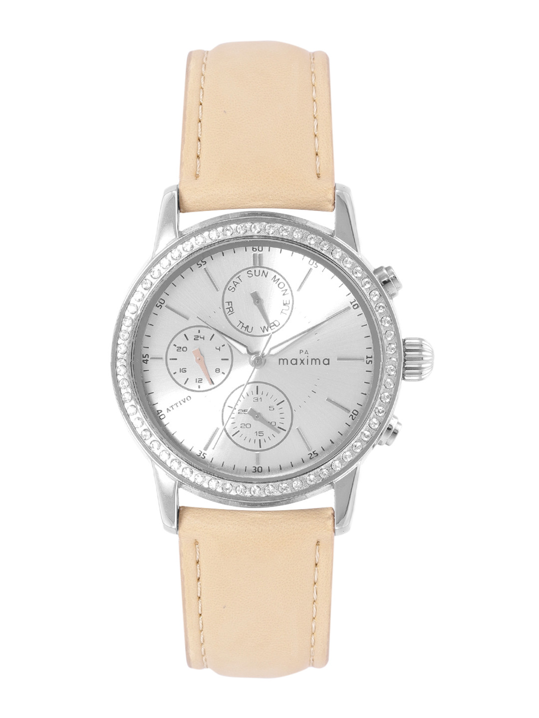 maxima Women Analogue Chronograph Watch 58455LMLI