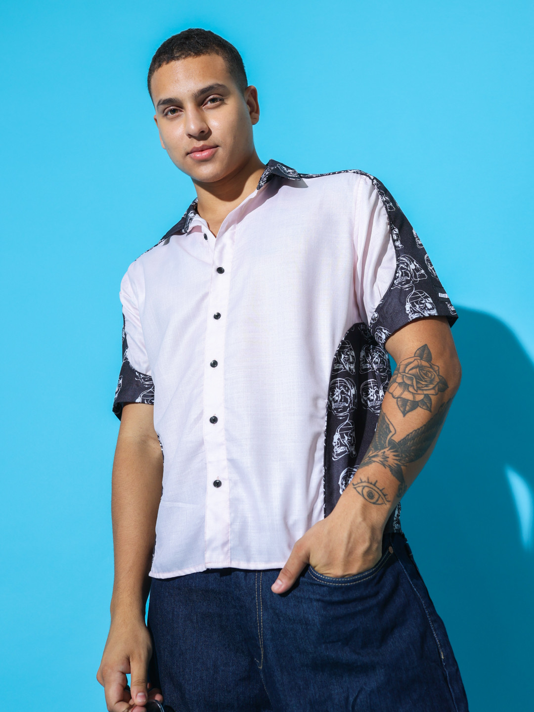 Regular Fit Graphic Printed Casual Shirt