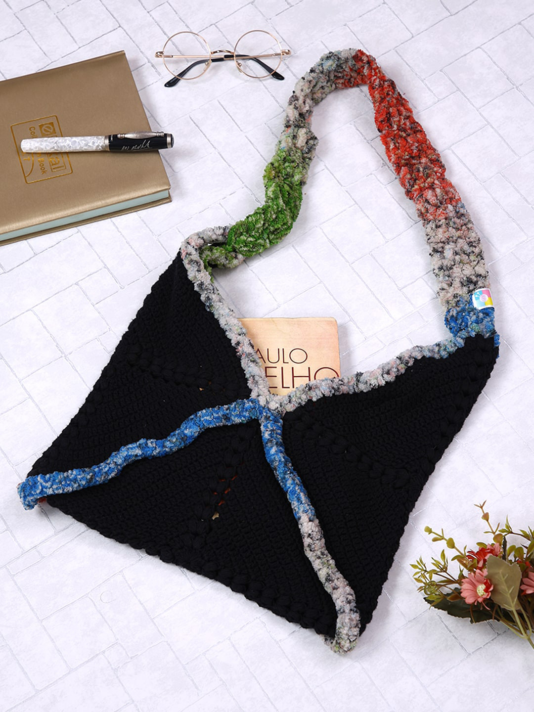 Magic Needles Self Designed Structured Pure Cotton Shoulder Bag