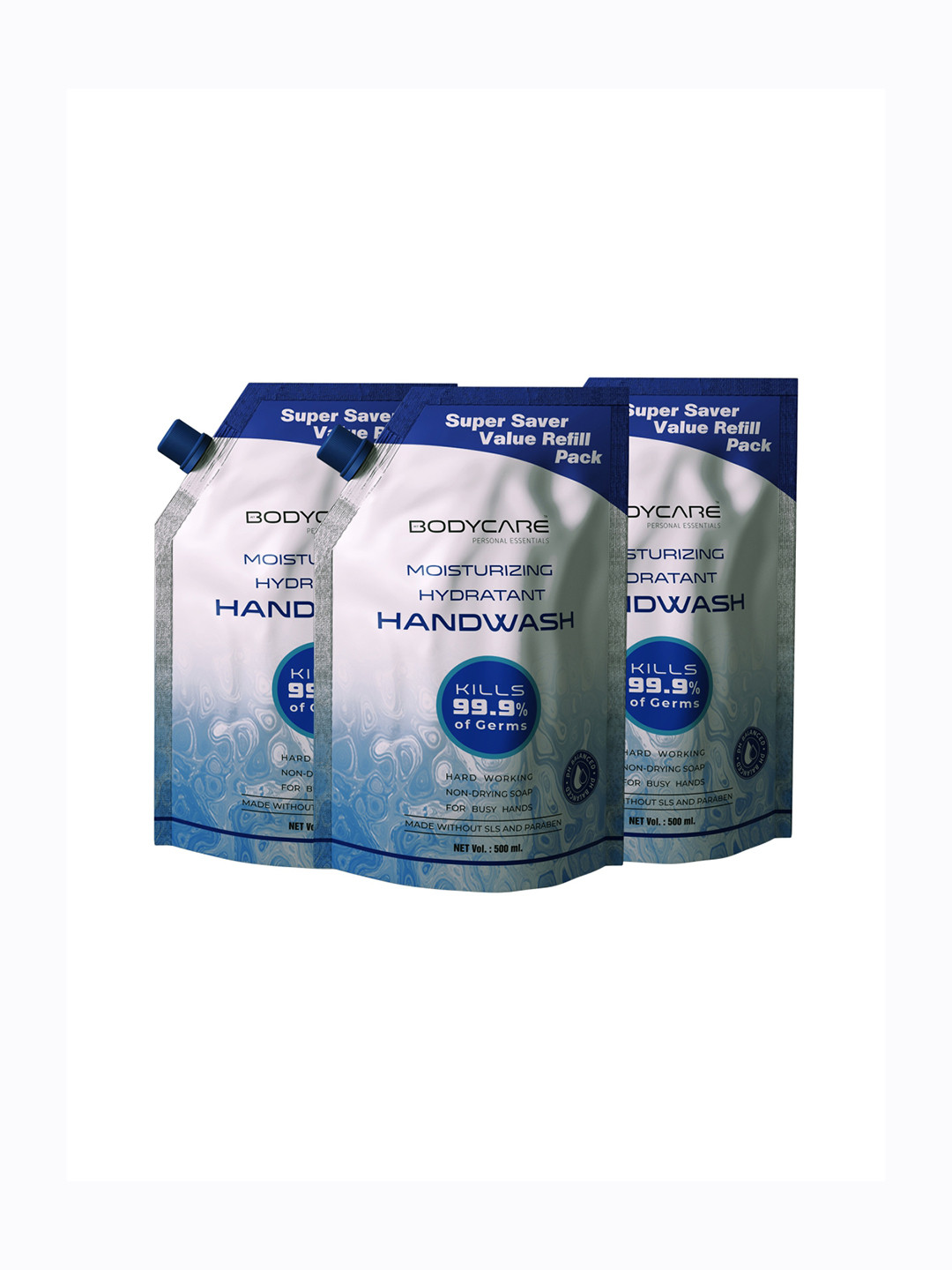 MY BODYCARE Set of 3 Moisturizing Hydrant Germ Protection Handwash with CHG - 500 ml Each