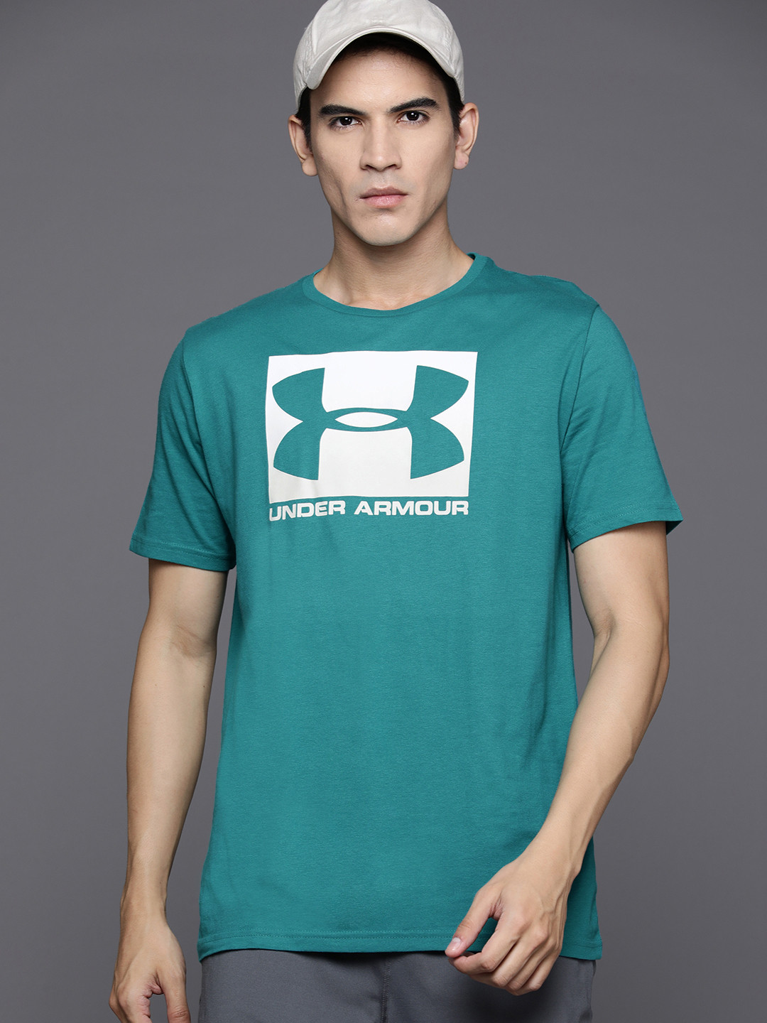 UNDER ARMOUR BOXED SPORTSTYLE Short Sleeves Brand Logo Printed Loose T-shirt